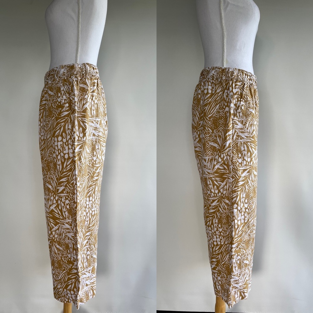 Christian Siriano Wide Leg Linen Pants - sz L - Picture 3 of 5